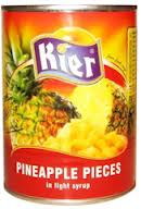 Ananas kawałki w lekkim syropie "KIER" 565 g