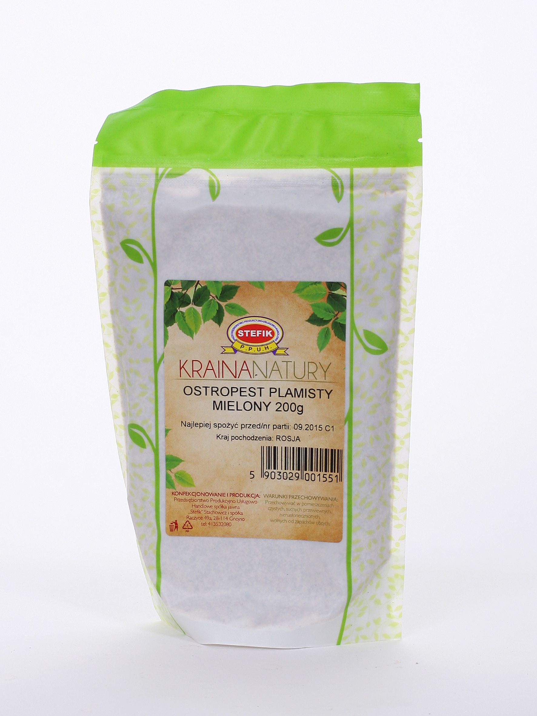 Ostropest plamisty mielony "KRAINA NATURY" 200 g