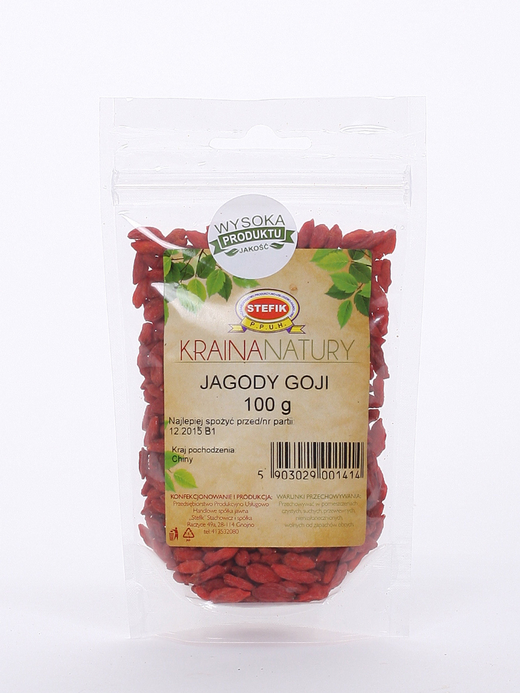 Jagody goji "KRAINA NATURY" 100 g